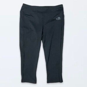 THE NORTH FACE Small Cropped Workout Black Leggings Running‎ Yoga Pilates